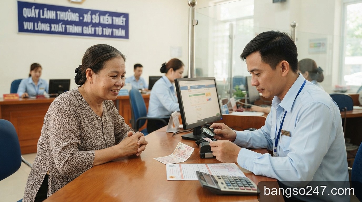 Hướng dẫn chi tiết quy trình nhận thưởng xổ số kiến thiết mới nhất 2026 - 2